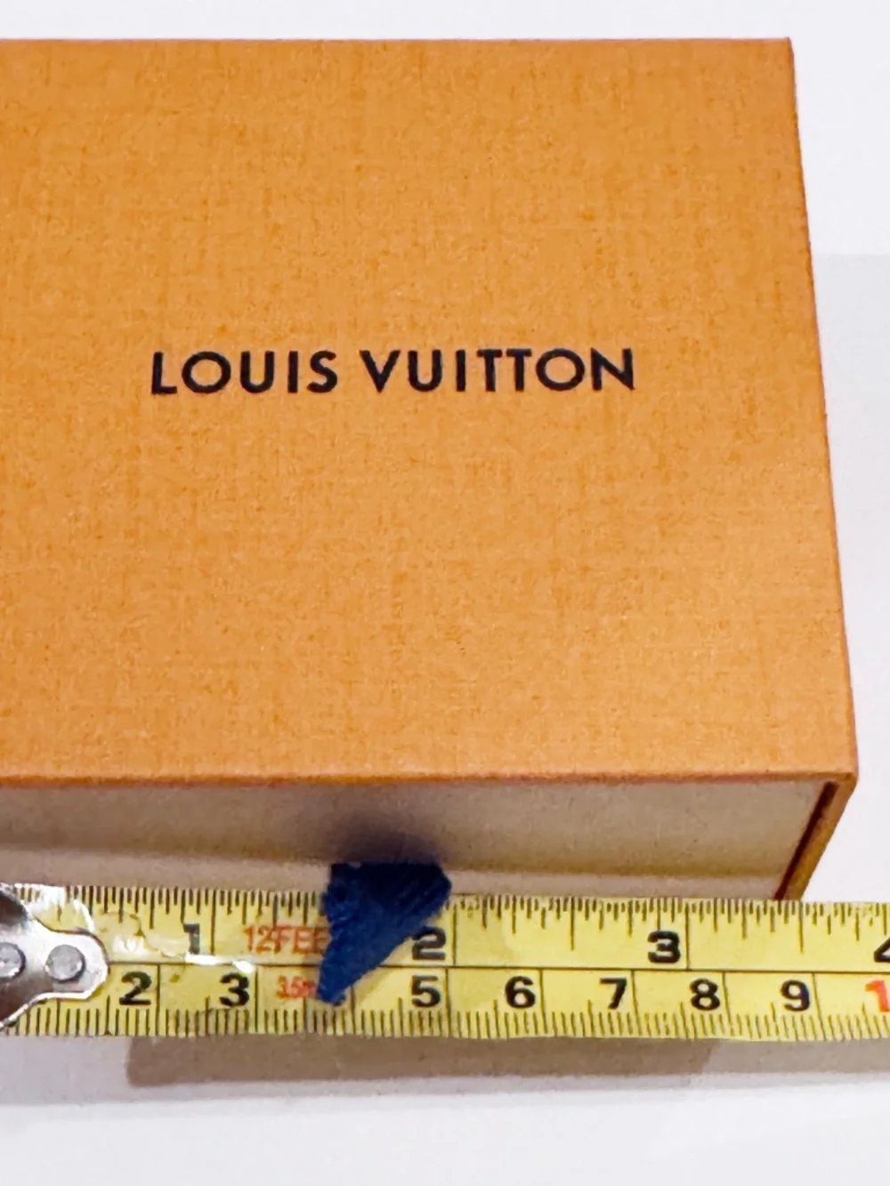 Louis Vuitton Orange Gift Bag + Small Drawer Box Ribbon Envelope Empty Set